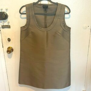 Emporio Armani Raw Silk Sleeveless Tank Dress size 38